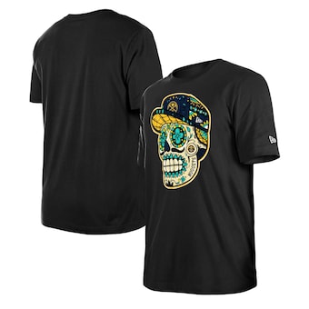 Denver Nuggets New Era Unisex Sugar Skull T-Shirt - Black