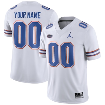  Florida Gators Jordan Brand Football Custom Game Jersey - White