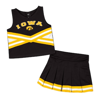 Iowa Hawkeyes Colosseum Girls Toddler Carousel Cheerleader Set - Black