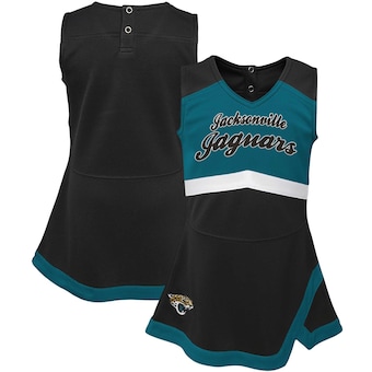 Jacksonville Jaguars Girls Infant Cheer Captain Jumper Dress - Black