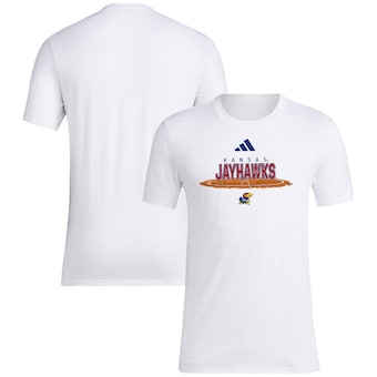Kansas Jayhawks adidas Softball Pitcher's Circle T-Shirt - White