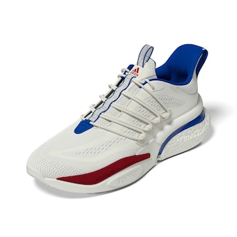  Kansas Jayhawks adidasAlphaboost V1 Sustainable BOOST Shoe - White/Red
