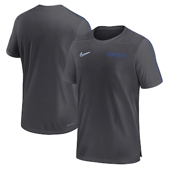 Kentucky Wildcats Nike 2024 Sideline Coach Performance Top - Anthracite