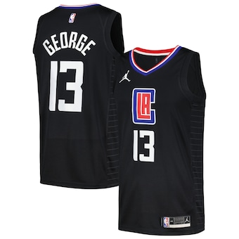 Paul George LA Clippers Jordan Brand Nike Swingman Player Jersey - Statement Edition - Black