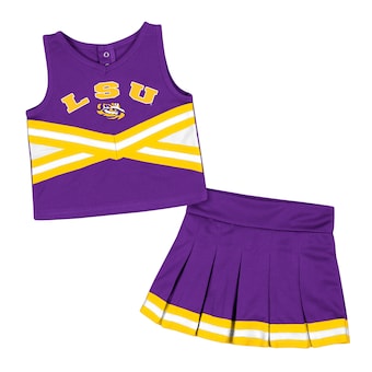 LSU Tigers Colosseum Girls Toddler Carousel Cheerleader Set - Purple