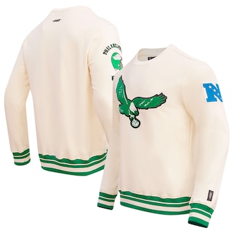 Philadelphia Eagles Pro Standard Retro Classics Fleece Pullover Sweatshirt - Cream