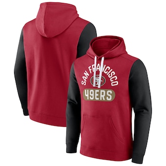 San Francisco 49ers Fanatics Extra Point Pullover Hoodie - Scarlet