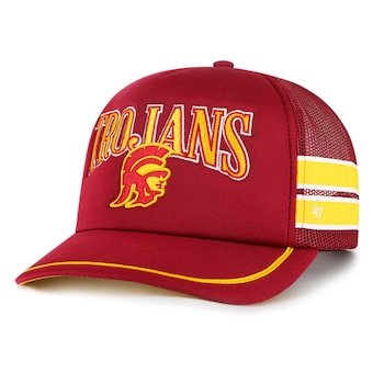 USC Trojans '47 Sideband Trucker Adjustable Hat - Cardinal