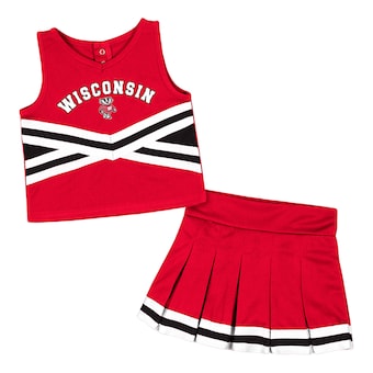 Wisconsin Badgers Colosseum Girls Toddler Carousel Cheerleader Set - Red