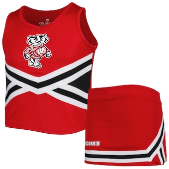 Wisconsin Badgers Colosseum Girls Youth Carousel Cheerleader Set - Red