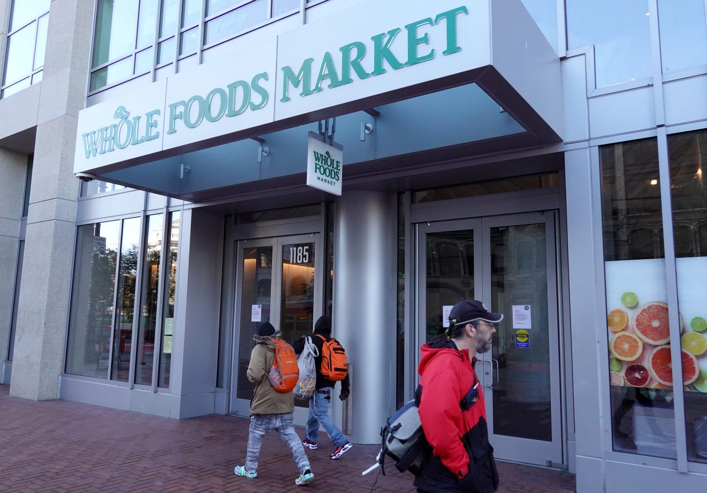 SAN FRANCISCO, CALIFORNIA &#8211; APRIL 12: Pedestrians walk by a closed Whole Foods store on April 12, 2023 in San Francisco, California. Whole Foods has temporarily closed one of its San Francisco locations due to rampant shoplifting and continued threats to workers and customers. The store opened one year ago and has struggled with deteriorating street conditions including open drug use and other crimes near the store. (Photo by Justin Sullivan/Getty Images)