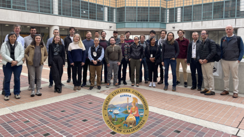 Workshop group with CPUC seal