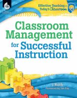 Classroom management for successful instruction Book cover