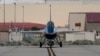 An AI-enabled U.S. Air Force F-16 fighter jet, the X-62A VISTA, taxies after an experimental flight on May 2, 2024, at Edwards Air Force Base, California. U.S. and Chinese officials are meeting in Switzerland on May 14 to discuss artificial intelligence security concerns.