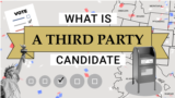What is a third-party candidate?