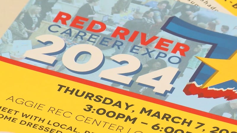 Cameron University hosted the Red River Career Expo in the Aggie Rec Room.