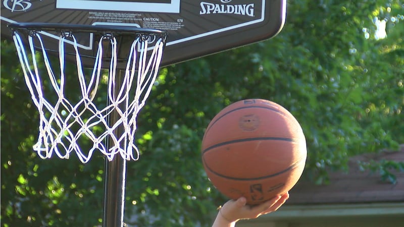 Officer Eaton said he surprised the boy after realizing he didn't have a basketball goal of...
