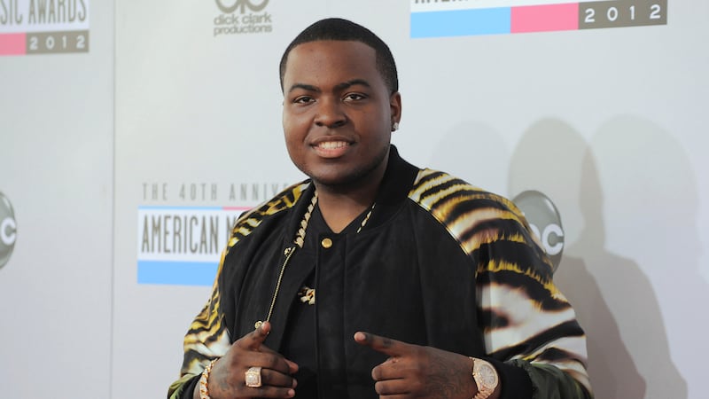 FILE - Sean Kingston arrives at the 40th Anniversary American Music Awards on Sunday Nov. 18,...