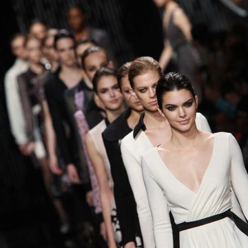 Kendall Jenner walking for Diane Von Furstenburg New York Fashion Week show