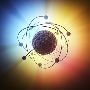 atomic model, illustration