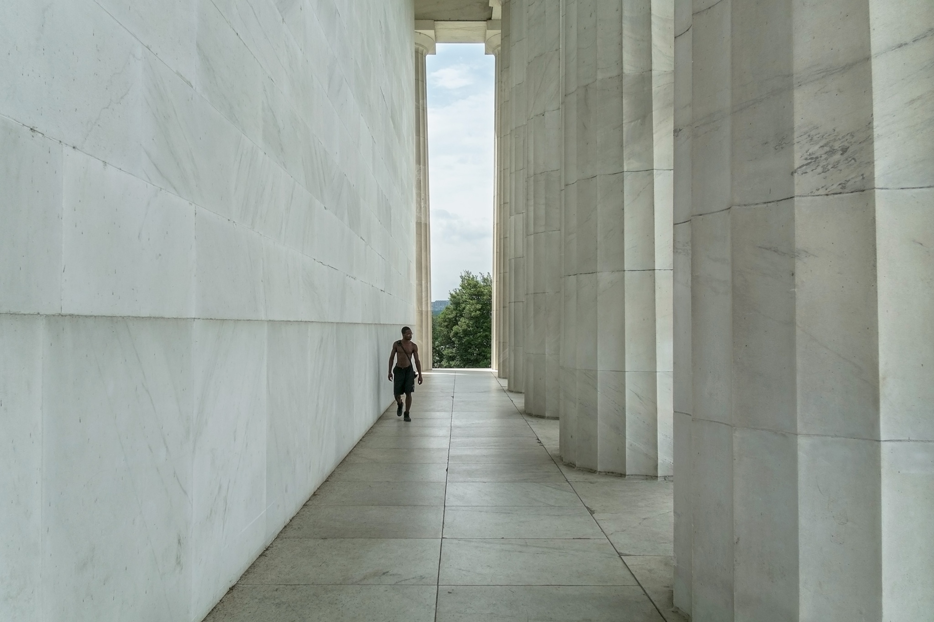 the other side of the Lincoln Memorial in Washington, DC