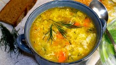 Пшенный суп с яичной паутинкой - Вкусный суп на каждый день