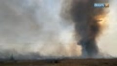 Кадры с места страшного пожара в селе Введенское и деревне Л...