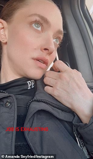 Amanda also kept things light by posting a video of herself seemingly ordering donuts on her police radio with the caption: 'Job is exhausting'
