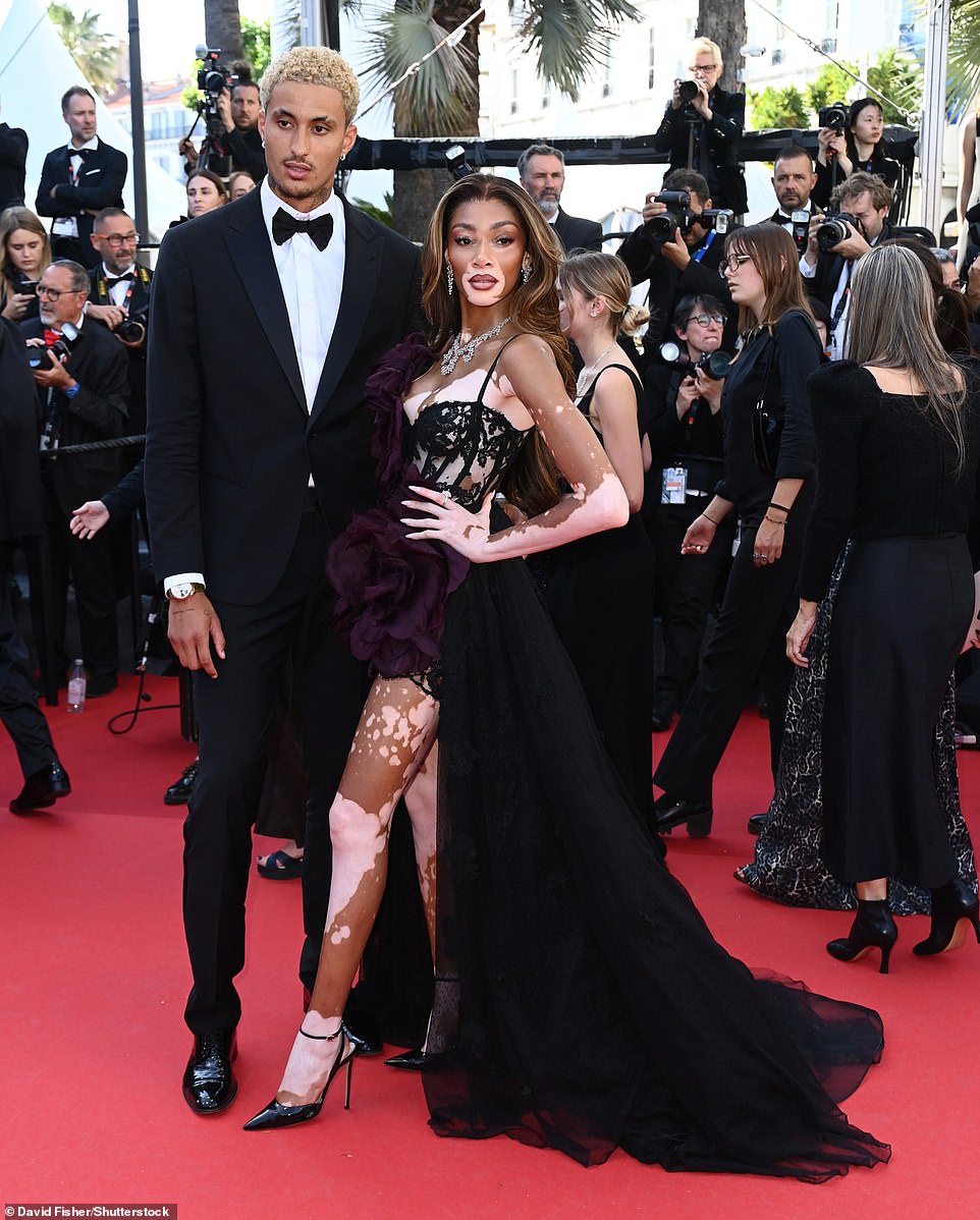 She was joined on the red carpet by her boyfriend and basketball player, Kyle Kuzma, who she has been dating since April 2020