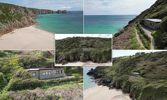 Tiny cliff-side Poldark cottage with stunning views of one of Cornwall's best beaches