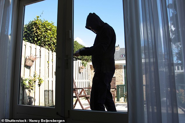 Police are now investigating the attempted burglary at Jack's home (stock image of a burglar)