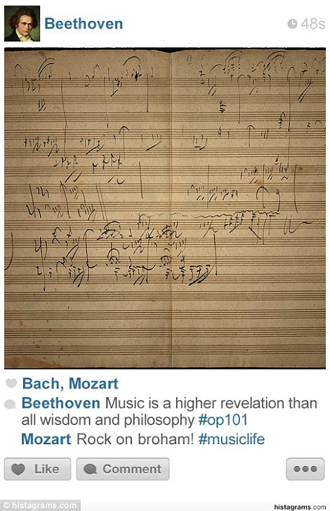 Beethoven shares one of his latest compositions