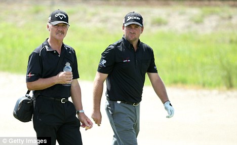 Gone: Pete Cowen (left) with golfer Graeme McDowell