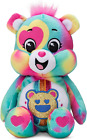 Plush  9" Glitter Good Vibes Bear - Tie-Dye Multicolored, Made from Recycled Mat