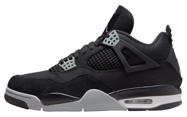 Jordan 4 SE Black Canvas Sneaker