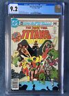 New Teen Titans #1. CGC 9.2. Off White-white Pages. 11/1980. Netflix. Newstand