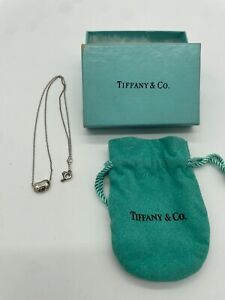 Tiffany & Co. Elsa Peretti Necklace with 9 mm Bean Pendant 925 Sterling Silver