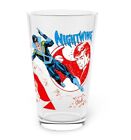 Nightwing Pint Glass, 16oz - New Teen Titans - George Perez DC Comics Retro Art