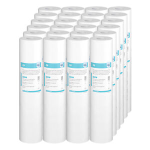 5 Micron 20"x4.5" Big Blue Sediment Water Filter Replacement Whole House 1-24PK