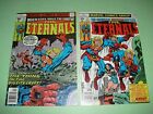 The Eternals #16 & #17 both NM 9.4 from 1977! Marvel Kirby high grade VF/NM B086