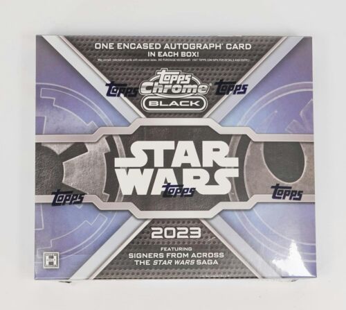 2023 Topps Chrome Black Star Wars Hobby Box (Factory Sealed) 1 Encased Auto/Box