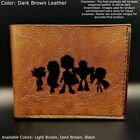 Custom Engraved TEEN TITANS GO Leather Bifold Wallet - 3 Color Choices