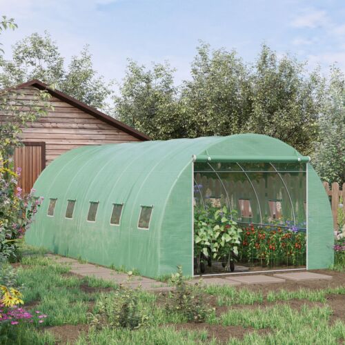 Large Shed Growing Plant Greenhouse Outdoor Walk-in