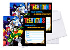 12 Teen Titans Birthday Invitation Cards (12 White Envelops Included) #1