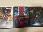 Captain America The first Avenger, THe Amazing Spider-man, Thor DVDs