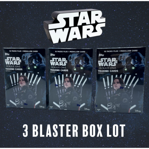 2016 Topps Star Wars Rogue One Series 1 Blaster 3 Box Lot (Factory Sealed)