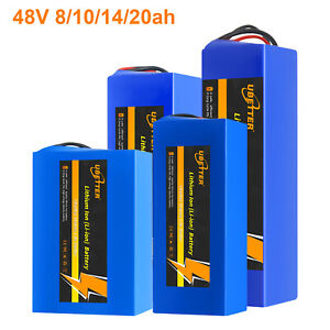 48V 8AH/10AH/14AH/20AH Ebike Lithium Battery with 2A Charger