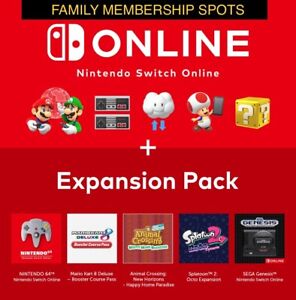 12 Months Nintendo Switch Online Membership + Expansion Pack -(EXP 4 May 2025)