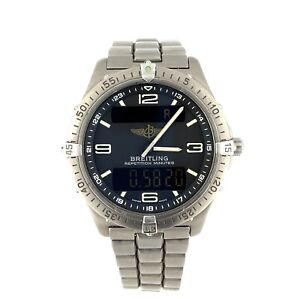 Breitling Aerospace E65062 Titanium Quartz Men's Watch *RUNS/NEEDS SLIGHT REPAIR