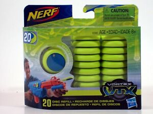 NERF Vortex VTX 20 Disc Rounds Refill Pack - Soar & Ricochet NEW! Hasbro